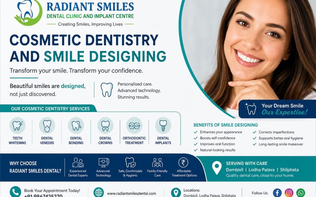 Cosmetic Dentistry and Smile Designing – Transform Your Smile with Confidence